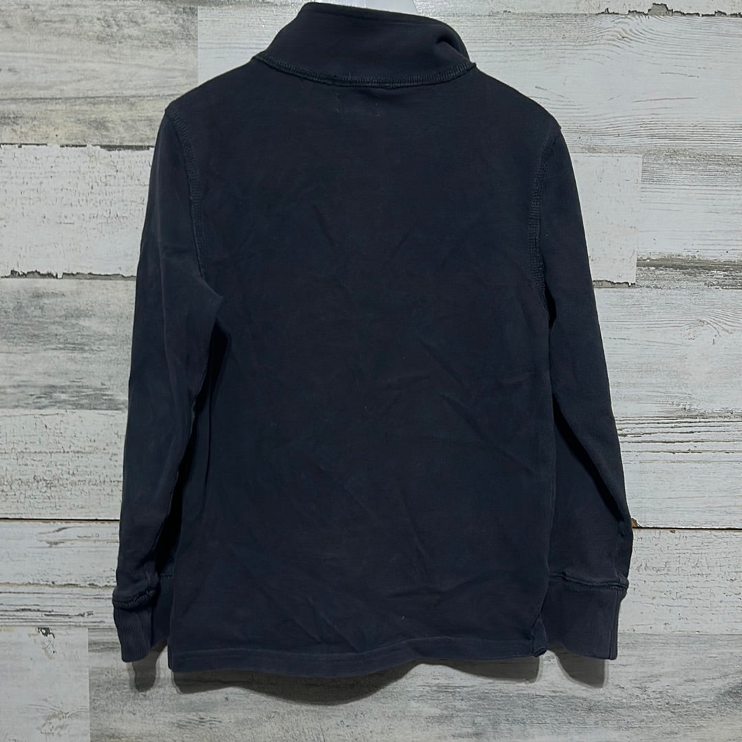 Boys Size XS 4-5 Crewcuts blue quarter zip pullover - play condition