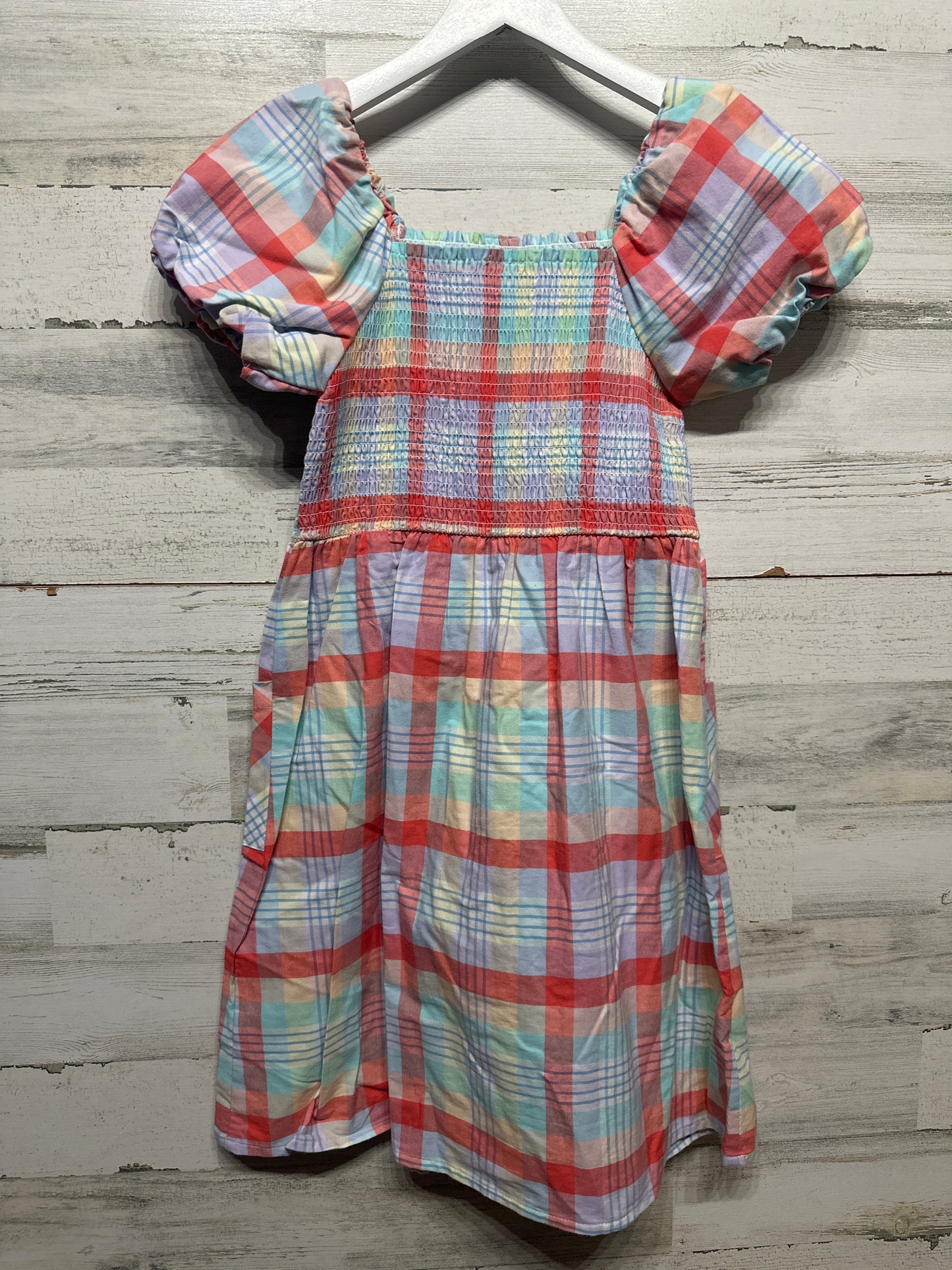 Size 10-12 Large Wonder Nation Plaid Dress - Very Good Used Condition
