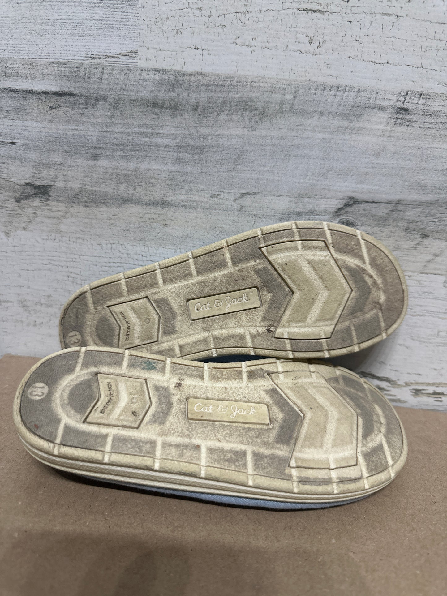 Size 13 (little kids) Cat and Jack Boat Shoes - Good Used Condition