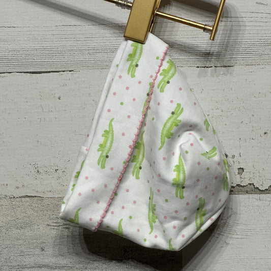 Girls Size Newborn Magnolia Baby Pima Cotton Alligator Hat - New Without Tags