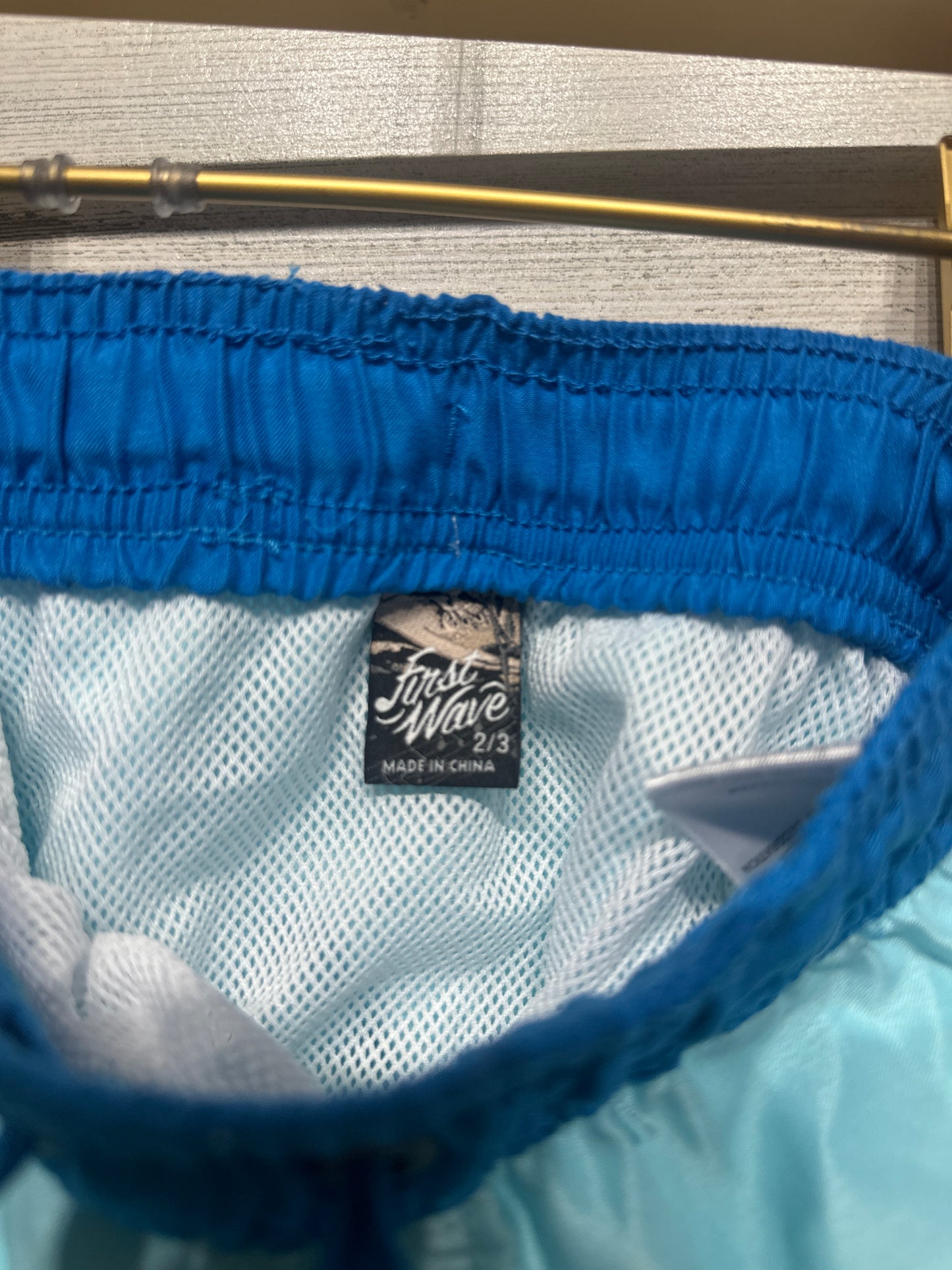 Boys Size 2/3 First Wave Sea Turtle Swim Trunks - Good Used Condition