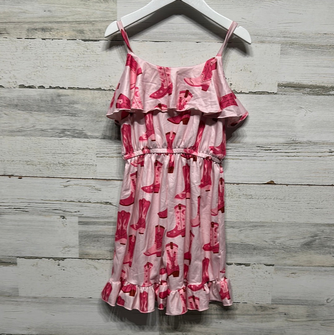 Girls Size 4-5 Years Cowgirl Boot Romper - New