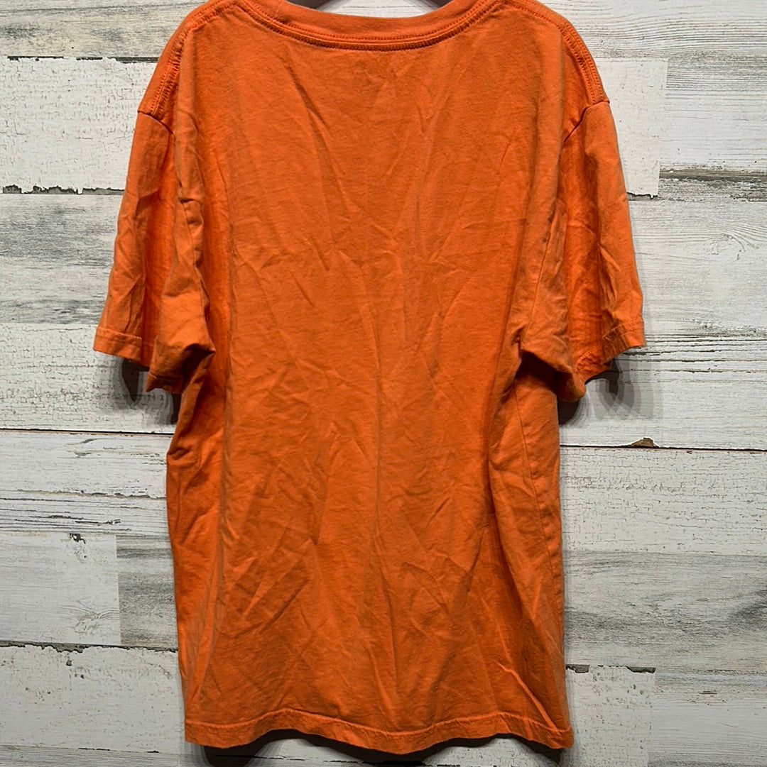 Boys Size 14/16 Polo Orange Crewneck Tee - Good Used Condition