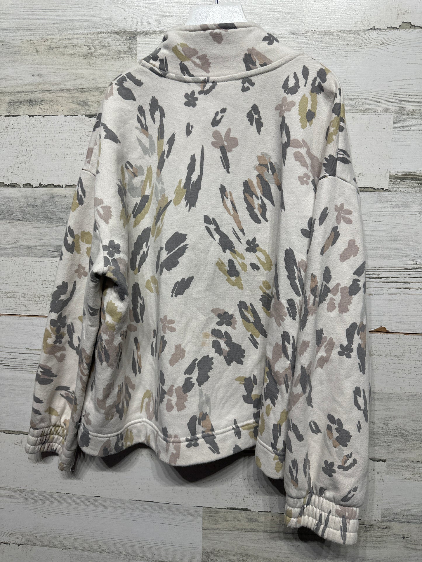 Adidas Loose Fit Leopard Pullover - Girls Size Large 14 - Good Used Condition