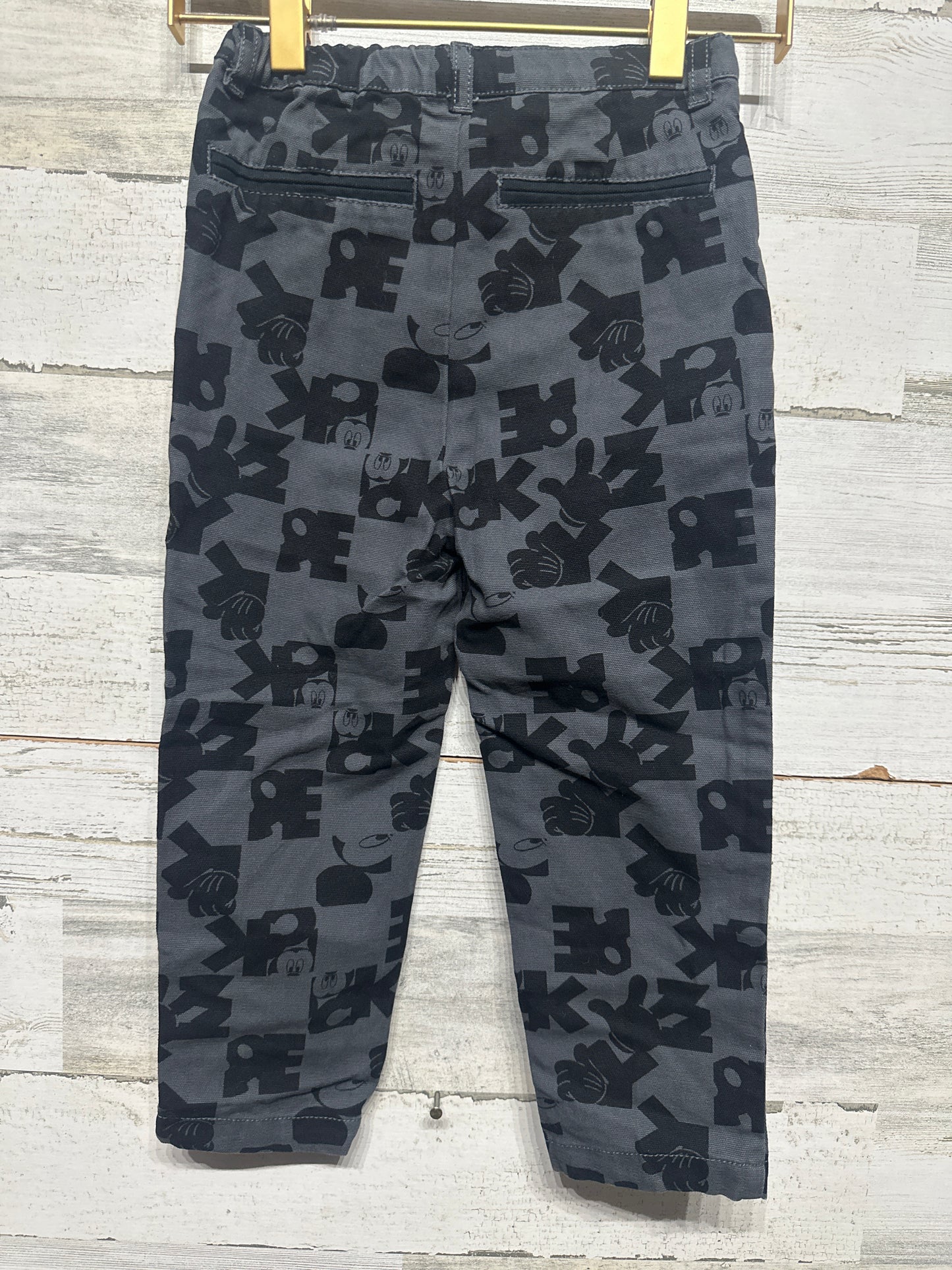 Boys Size 4 Disney Mickey Mouse Pants - Very Good Used Condition