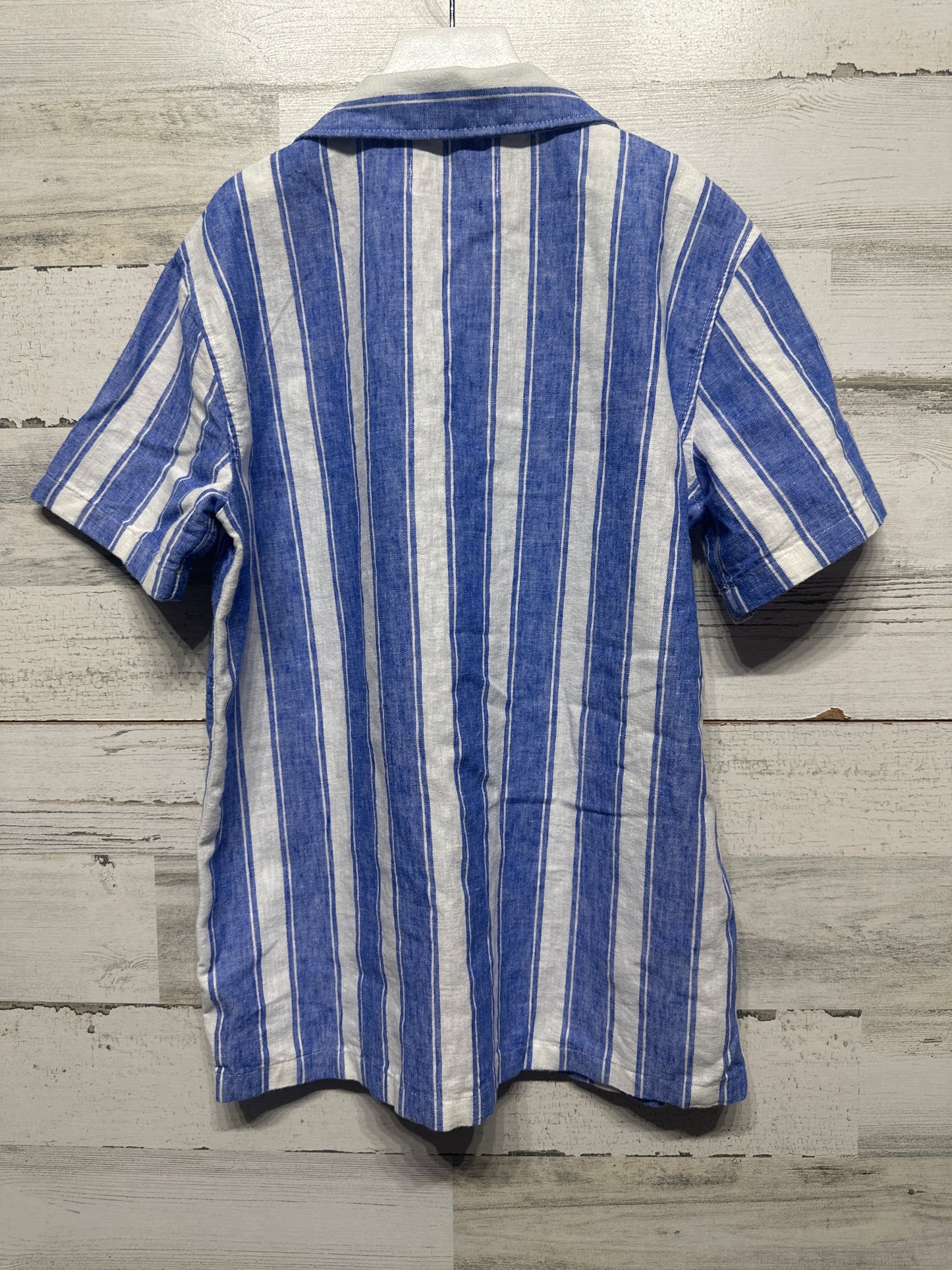 Boys Size 10/12 Large Old Navy X Disney Mickey Linen Blend Button Up Shirt - Very Good Used Condition