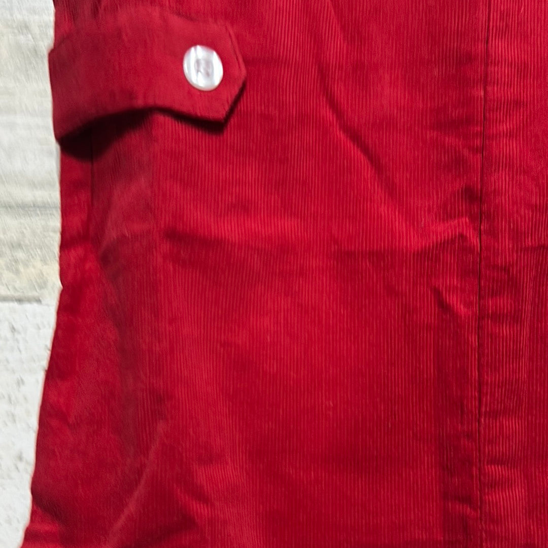 Boys Size 24m Jellybean red cord Jon Jon - new with tags