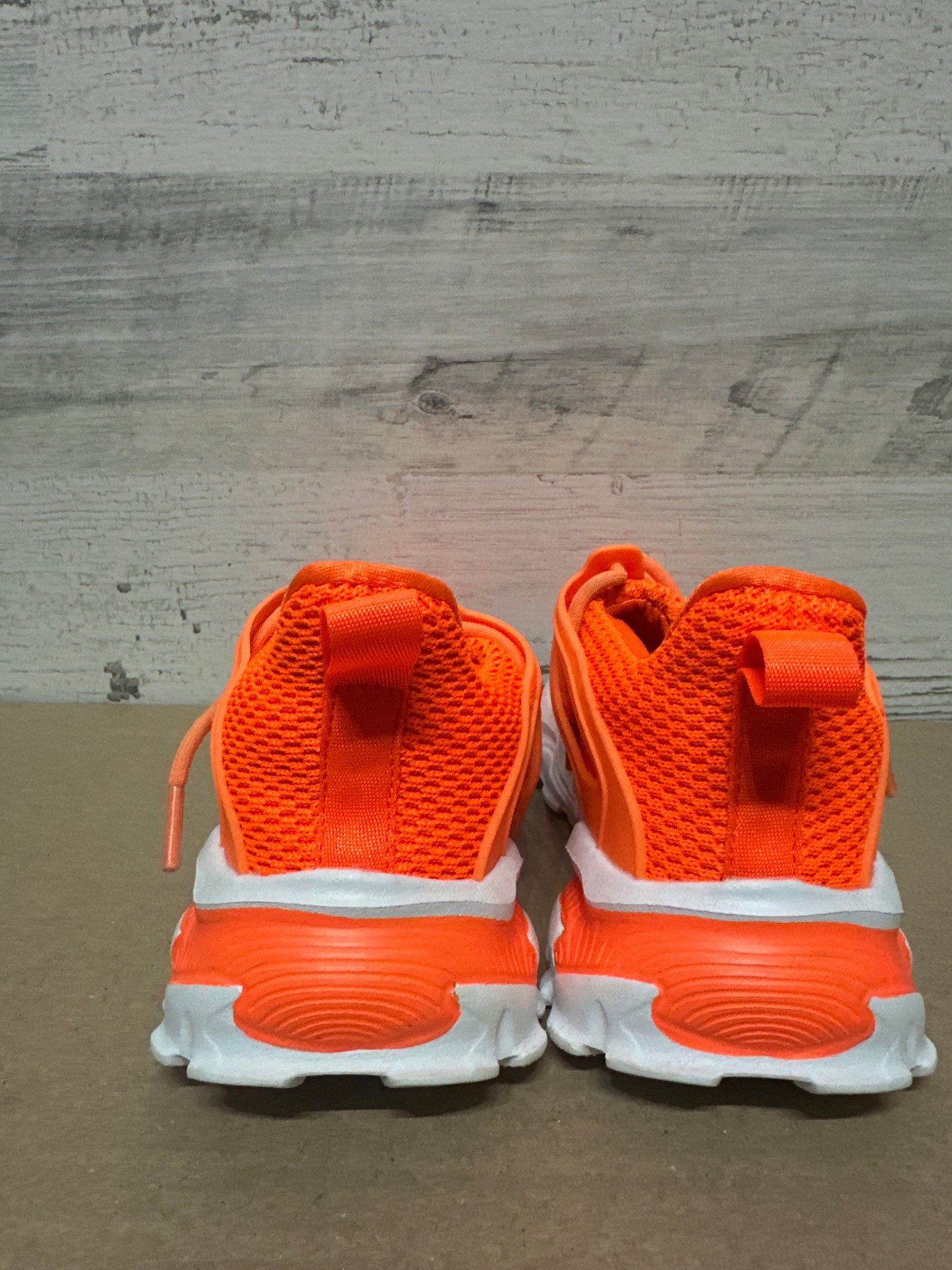 Boys Size Youth 13 Kids Orange Slip On Shoes - Good Used Condition