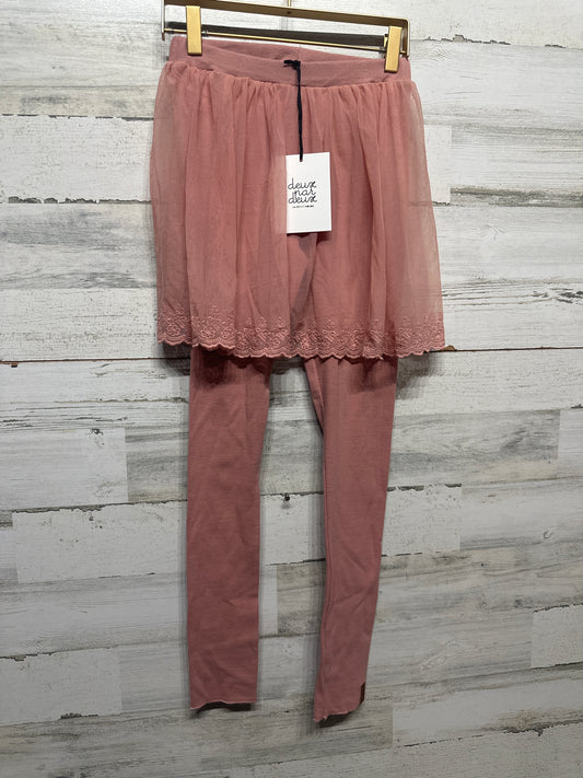 Size 12 Deux Par Deux Pom Skirted Leggings - New With Tags