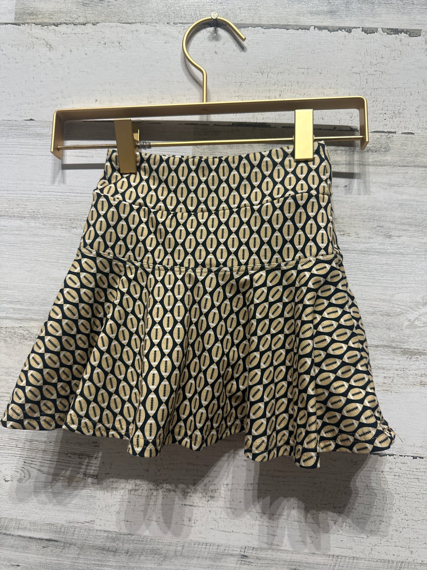 Girls Size 2-3 (XXS) Bon Temps Boutique Football Skort - Very Good Used Condition
