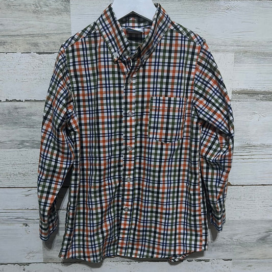 Boys Size 6 Remember Nguyen plaid button up shirt - good used condition
