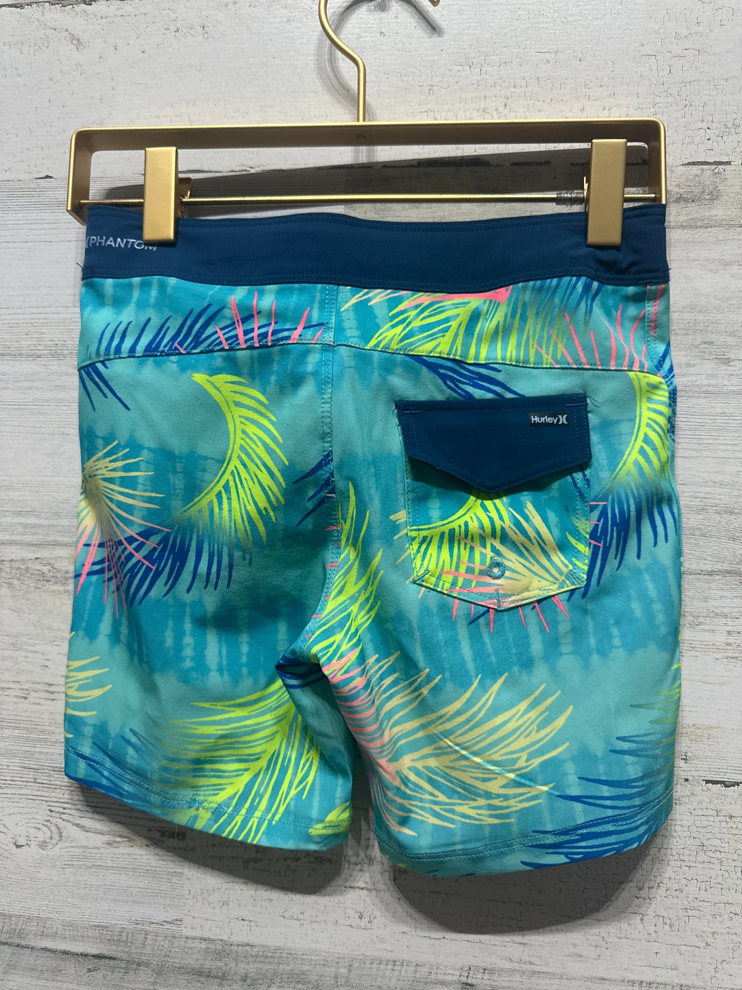 Boys Size 4 Hurley Adjustable Waist Swim Trunks - Very Good Used Condition