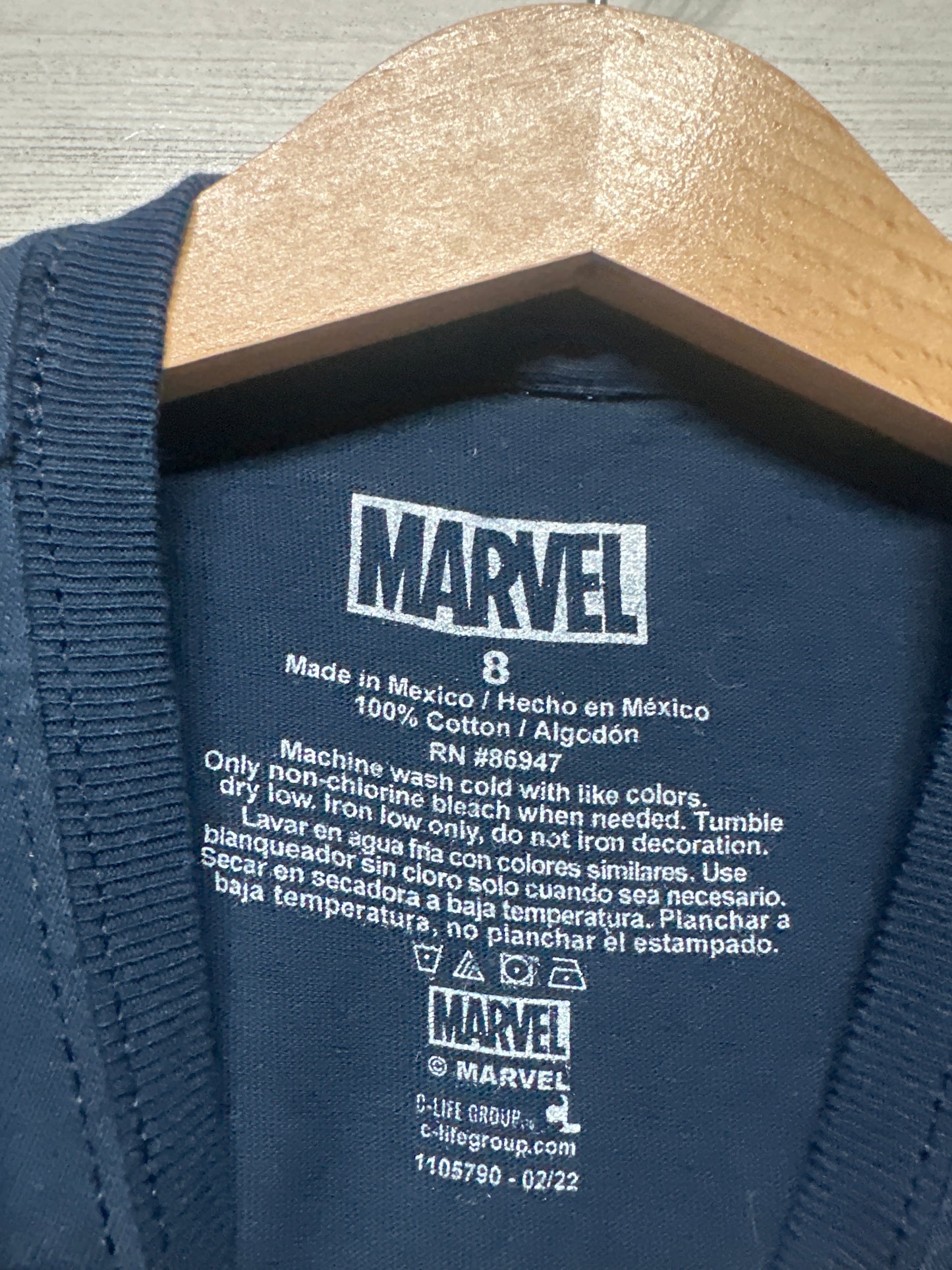 Boys Size 8 Marvel Iron Man Shirt - Very Good Used Condition