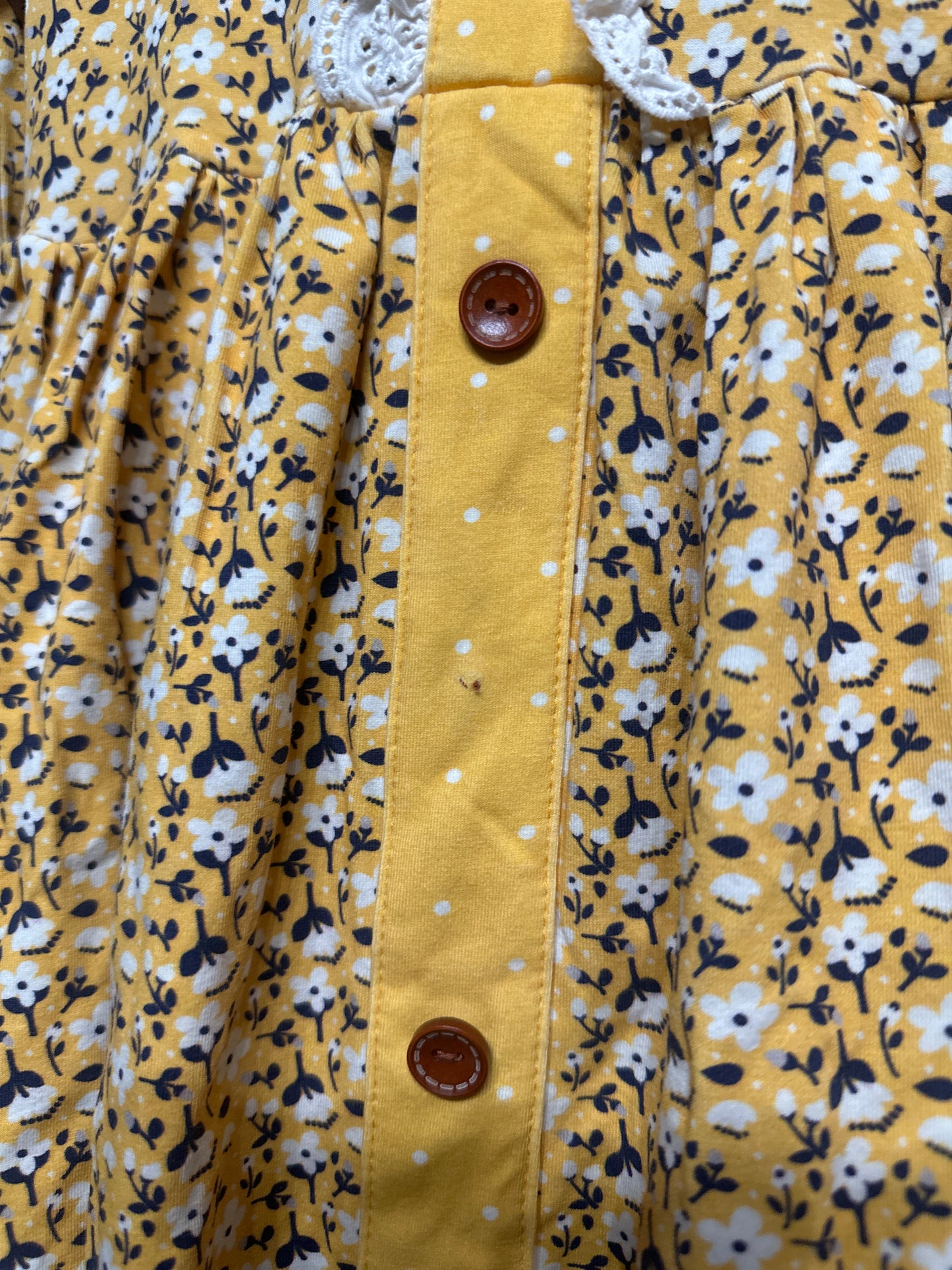 Size 10 Serendipity Yellow Floral Dress and Leggings - Good Used Condition*