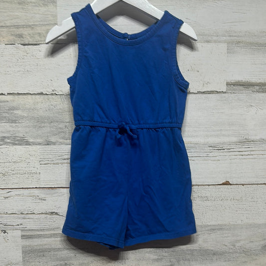 Girls Size 4t Old Navy Blue Romper  - Good Used Condition