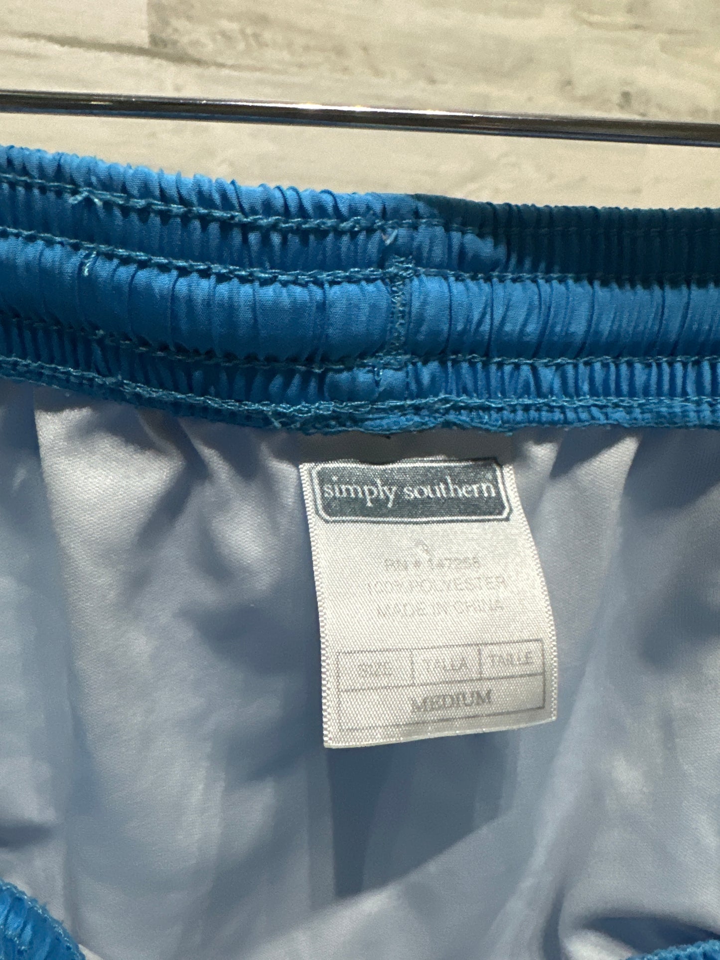Girls Size 10/12 Medium Simply Southern Crabby Running Shorts - Very Good Used Condition