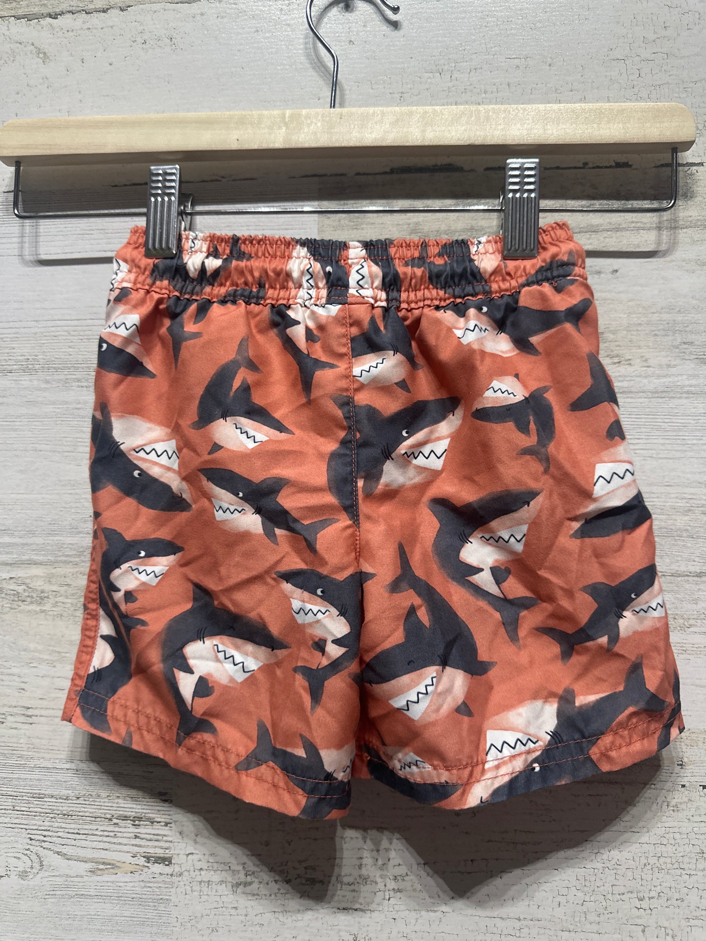 Boys Size 2t Just One You Shark Swim Trunks - Good Used Condition