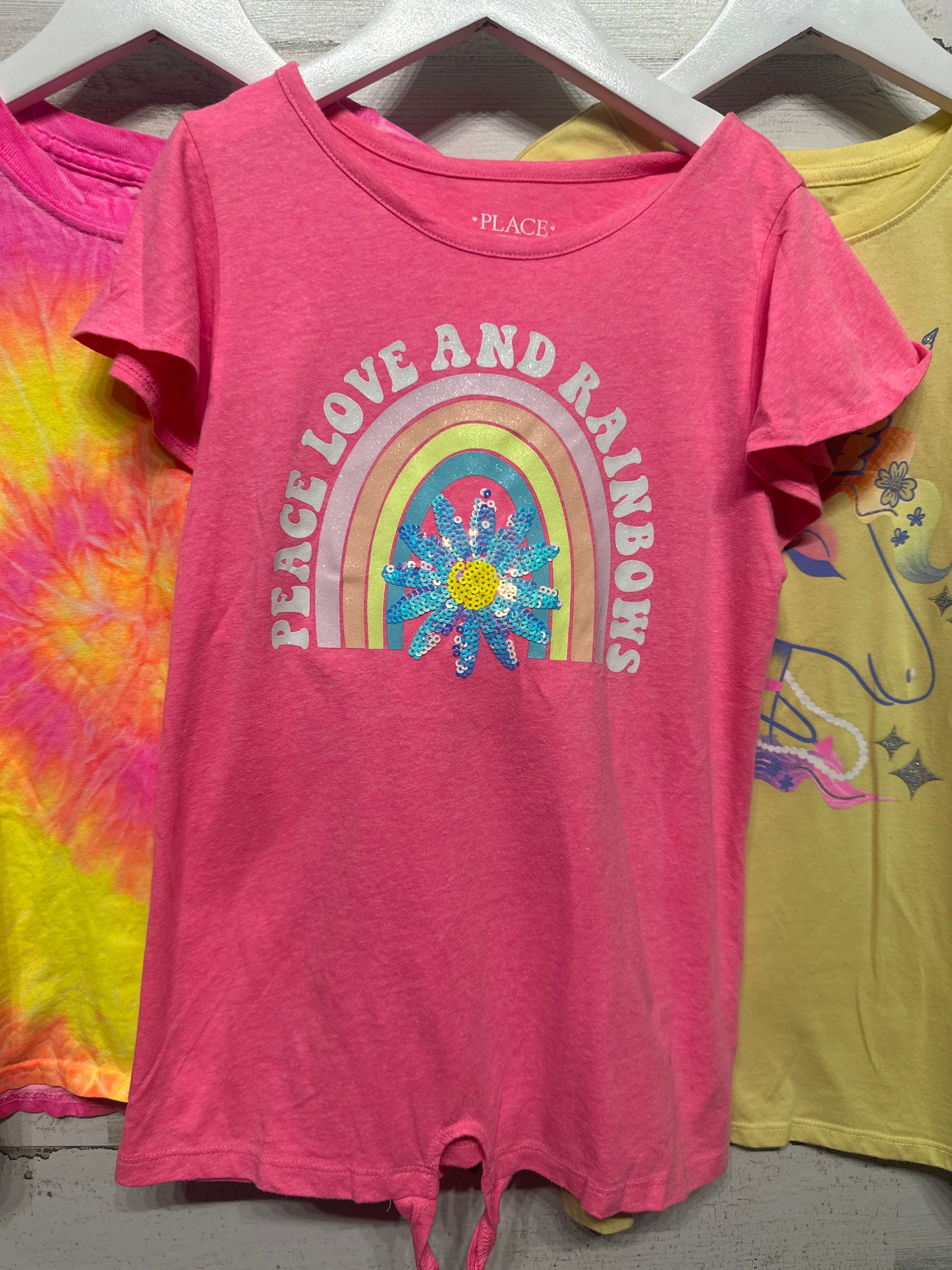 Size 10/12 Large / Short Sleeve Bright Colored Shirt Lot (3 Pieces)  - Very Good Used Condition