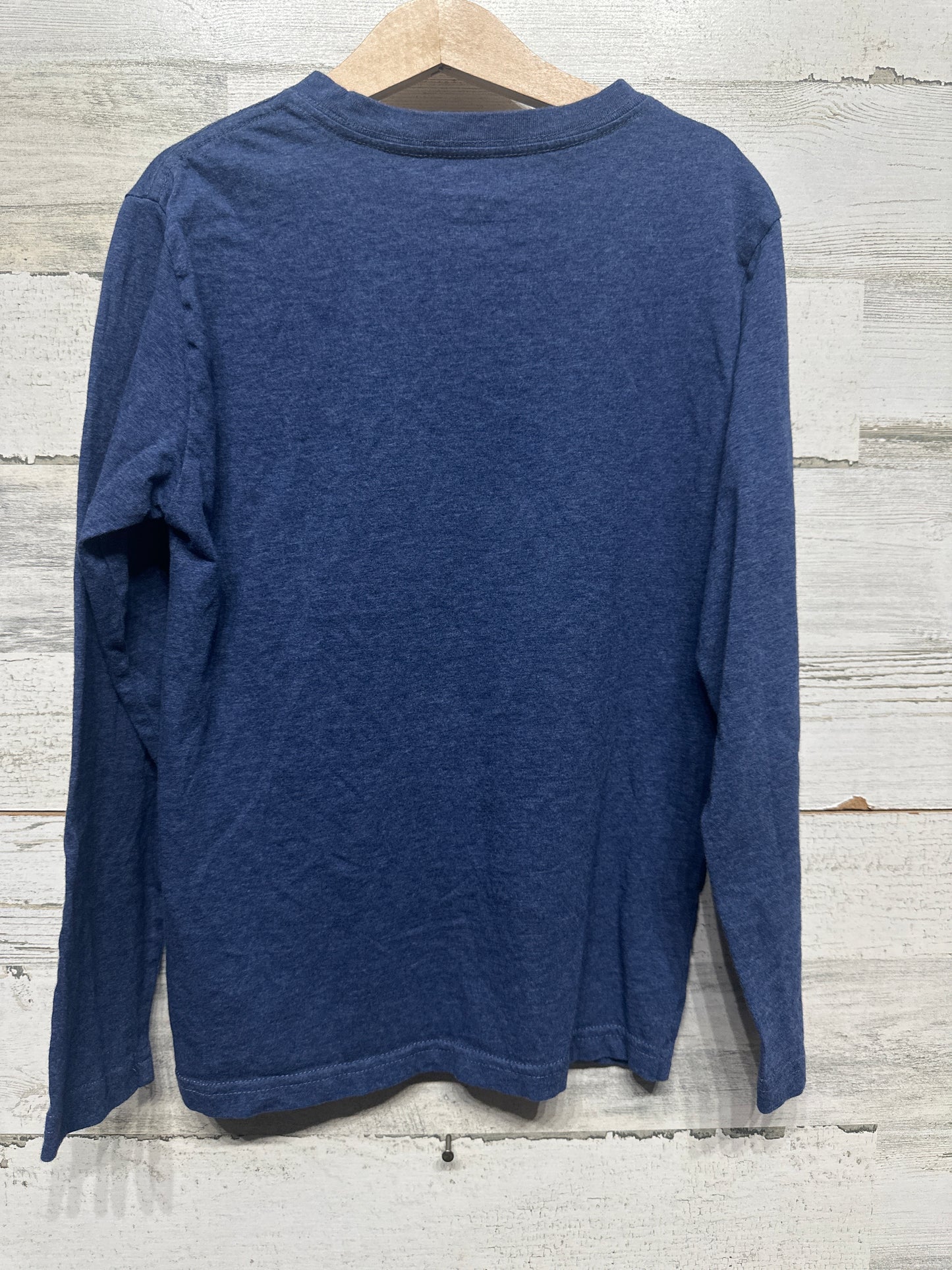 Boys Size 8 Polo Ralph Lauren Navy Long Sleeve Shirt - Very Good Used Condition