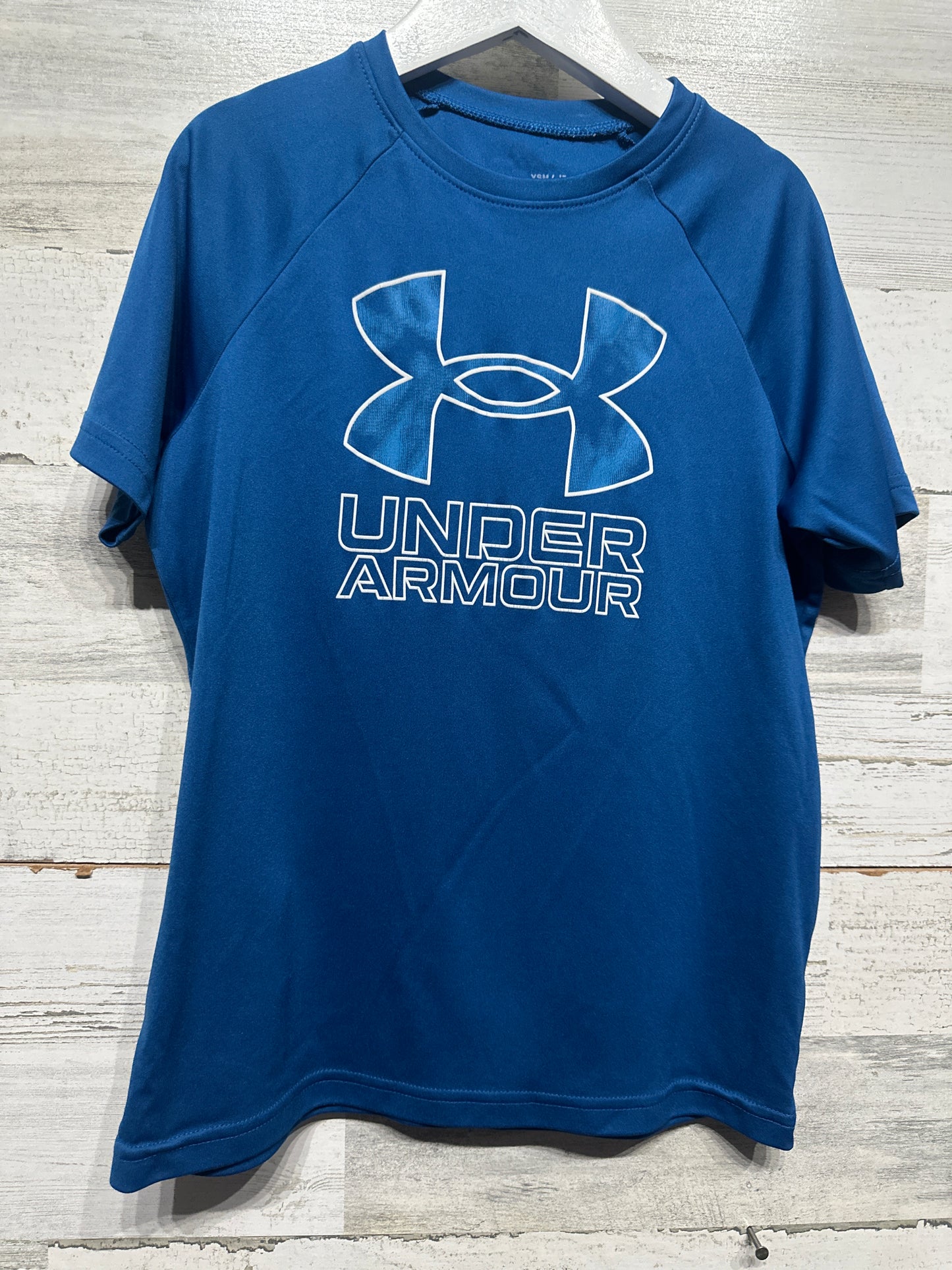 Size Youth Small (8) Loose Under Armour Blue Shirt - Very Good Used Condition