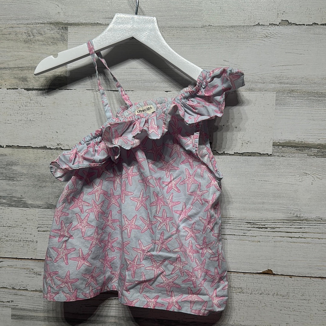 Girls Size 4/5 Crewcuts Starfish Shirt - Good Used Condition