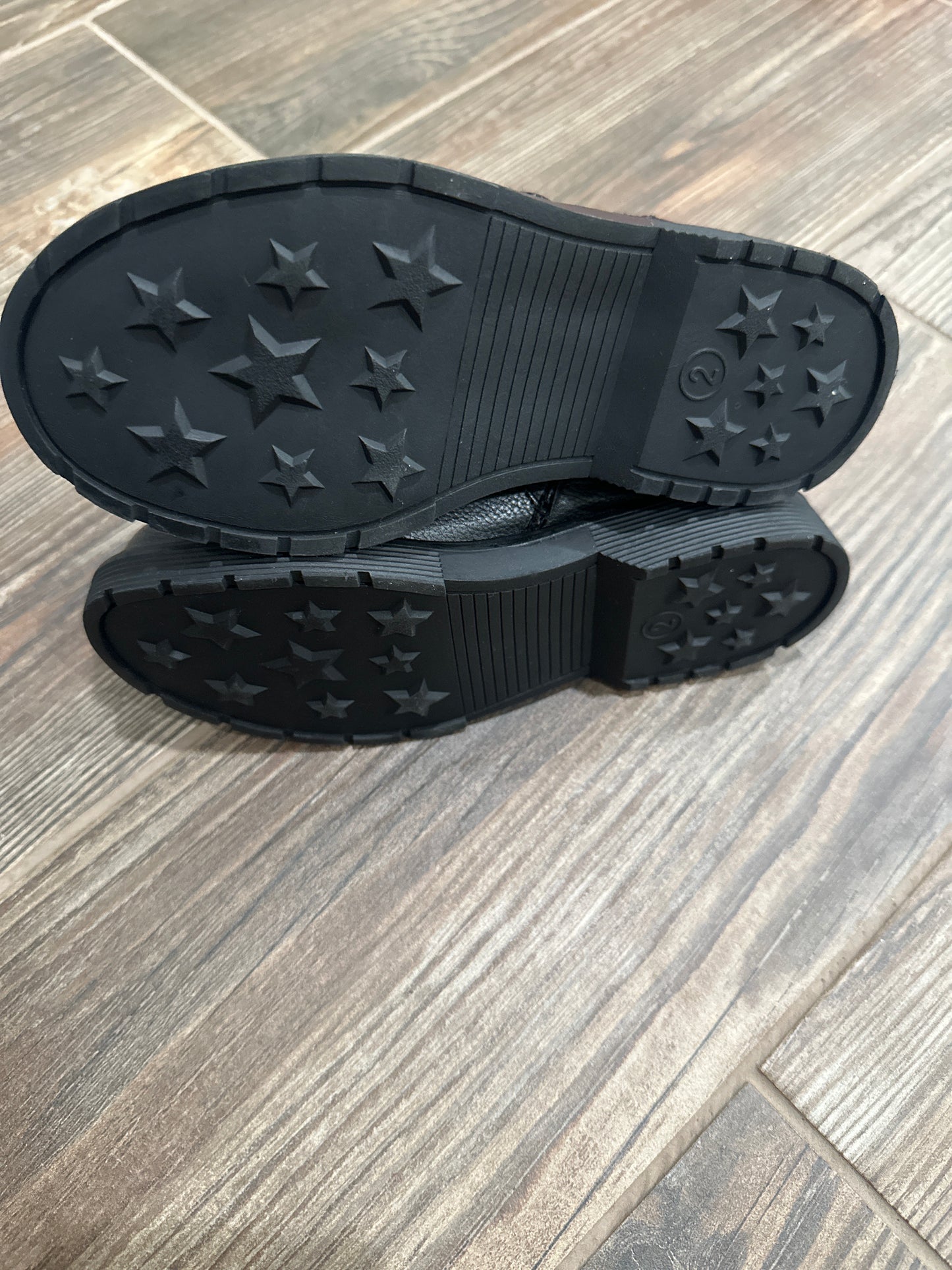 Girls Size 2 Cat and Jack Black Ankle Boots - New Without Tags