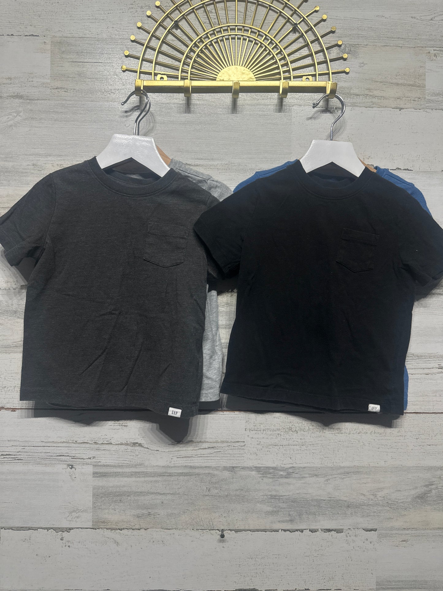 Size 3t Solid Color Shirt Lot (5 Pieces) - Very Good Used Condition