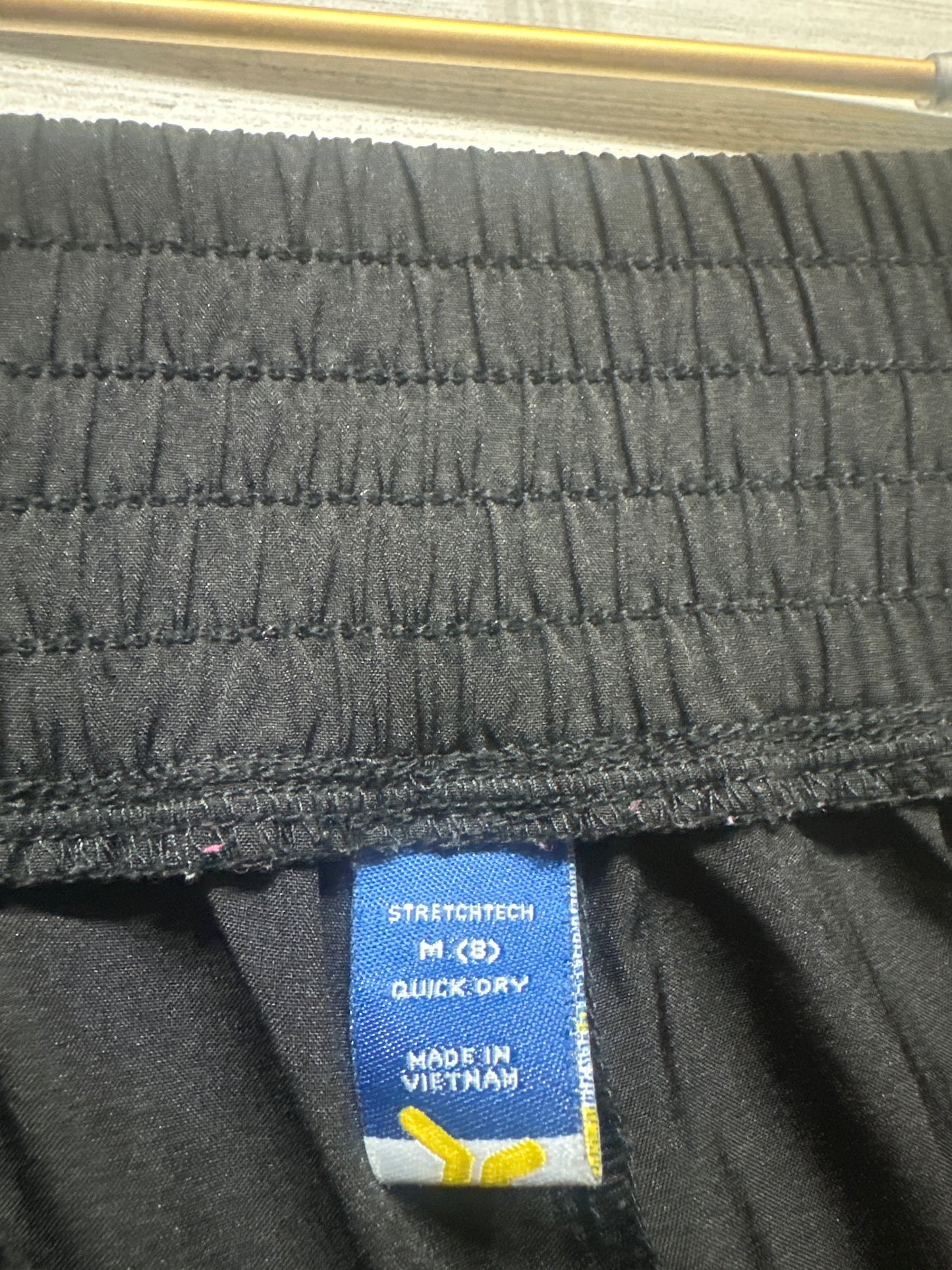 Size 8 (Medium) Old Navy Stretch Tech Black Joggers - Very Good Used Condition