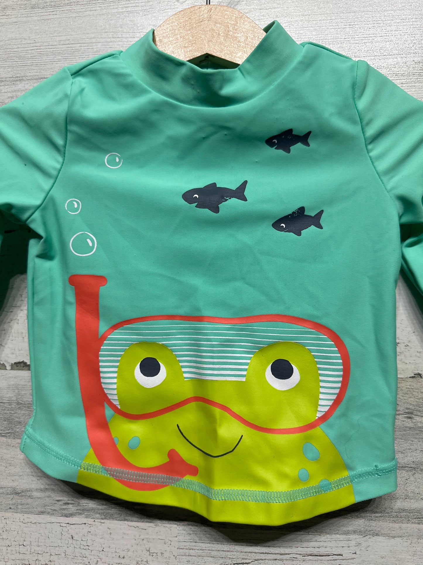 Boys Size 3-6m Simple Joys Frog Swim Set - Good Used Condition