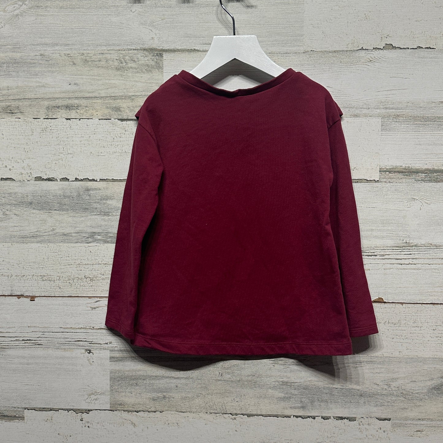 Girls Size 5t Carter's Maroon Long Sleeve Shirt - Very Good Used Condition