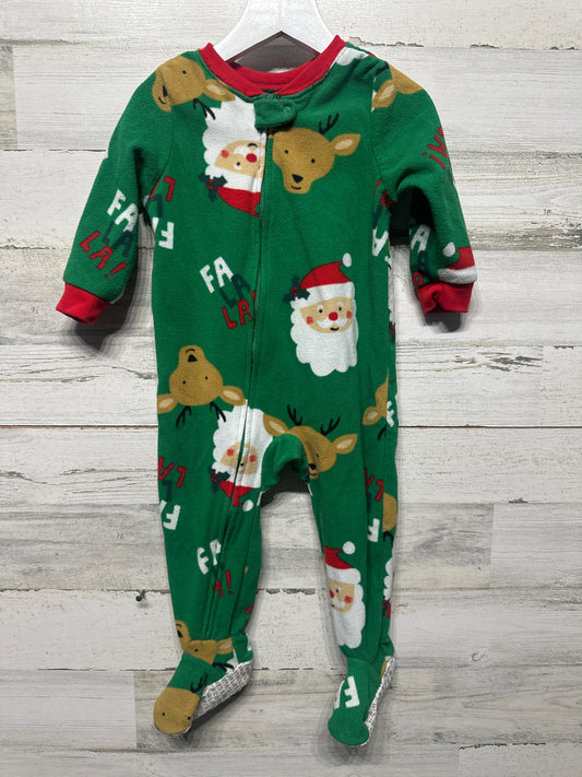 18m Carter's Holiday Fleece Footed Sleeper - Good Used Condition