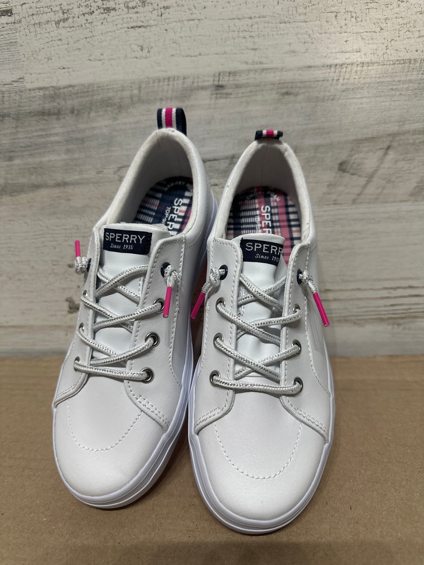 Size 3 (Youth) Sperry White Top-Sider Shoes - New Without Box