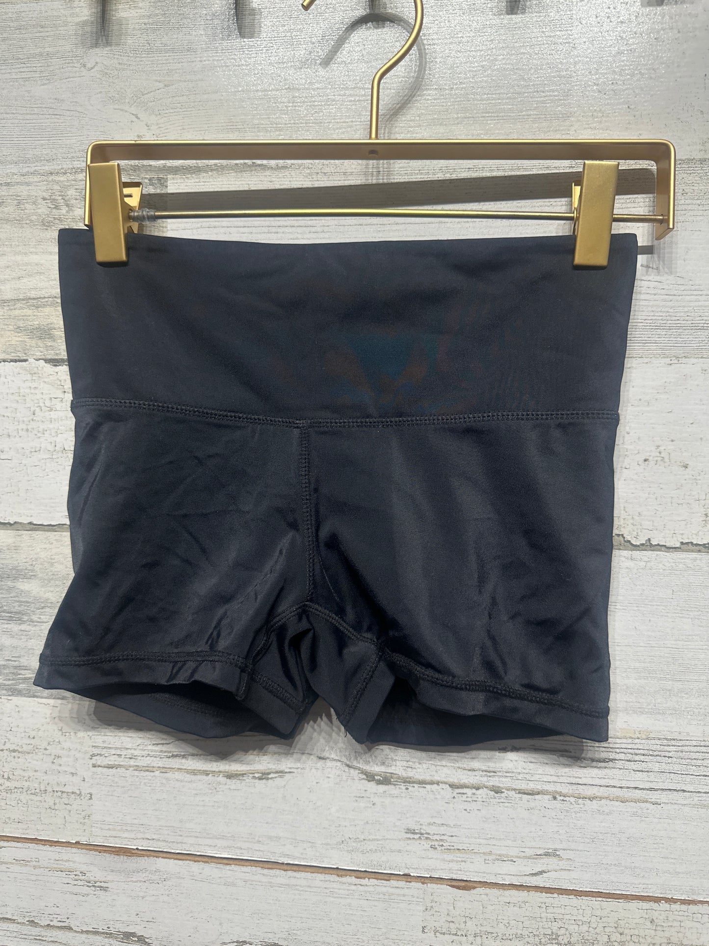 Girls Size Medium Child Balera Black Dance Shorts - Very Good Used Condition