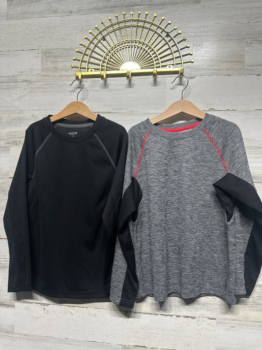 Boys Size 8 Old Navy Active Go Dry Cool Long Sleeve Shirt Lot (2 Pieces)  - Very Good Used Condition