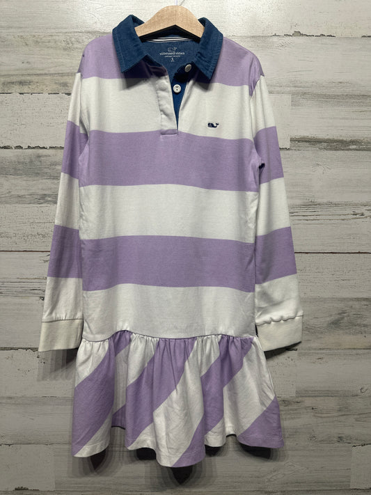 Size 8-10 (Small) Vineyard Vines Striped Drop Waist Rugby Dress - New With Tags