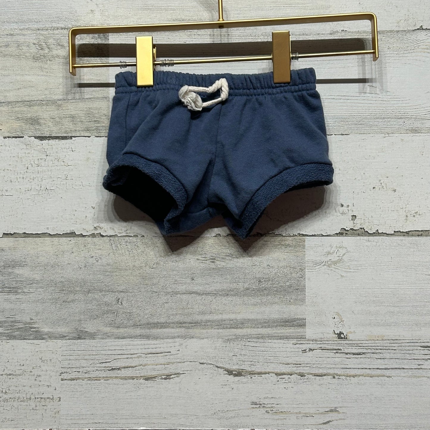 Size 3-6m Easy Peasy Organic Cotton Blend Navy Shorts - Good Used Condition