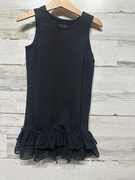 Size 8 Sew Sassy Black Sleeveless Ruffle Tunic - Very Good Used Condition