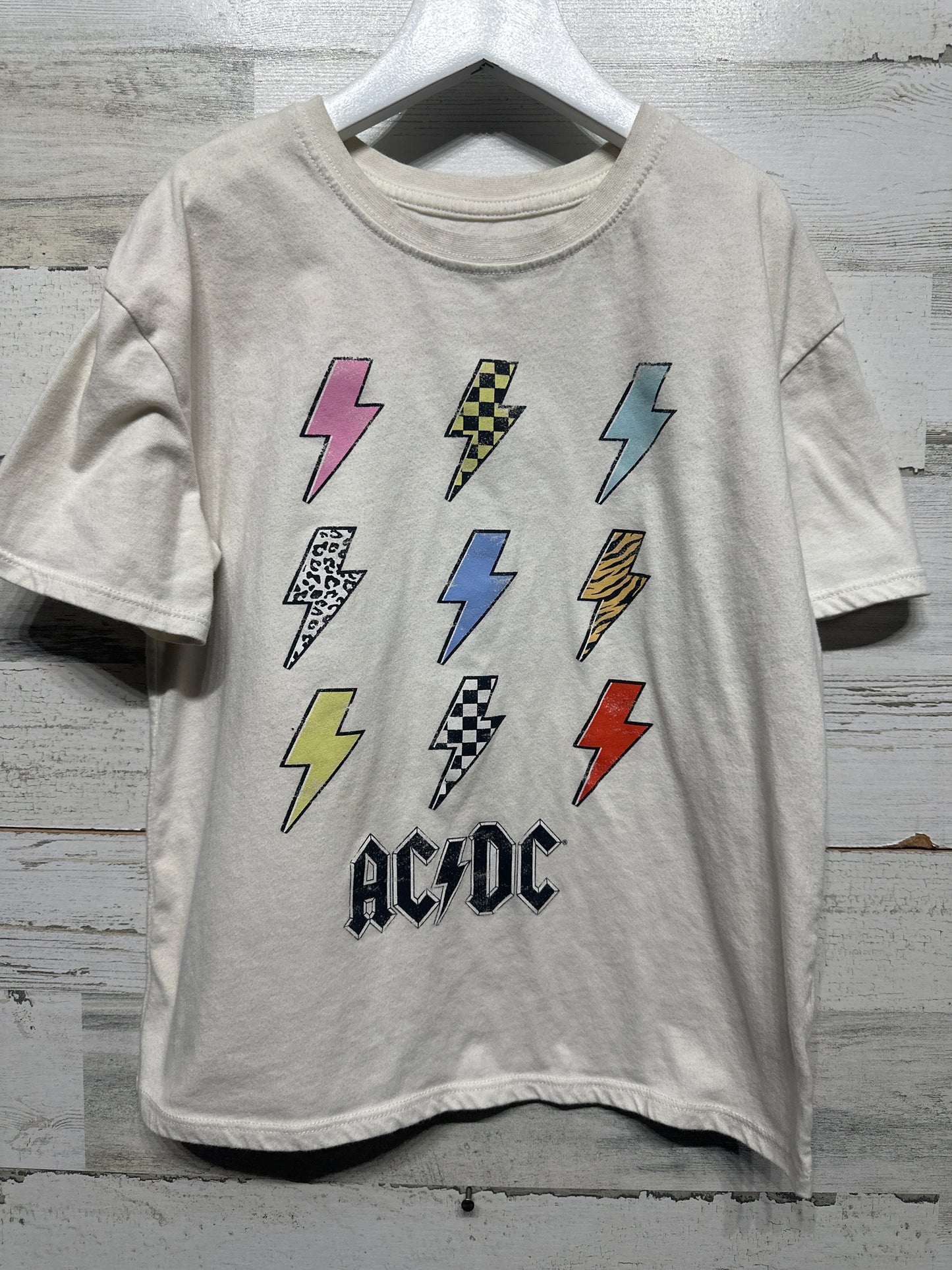 Girls Size 7-8 Medium AC/DC Shirt - Play Condition*