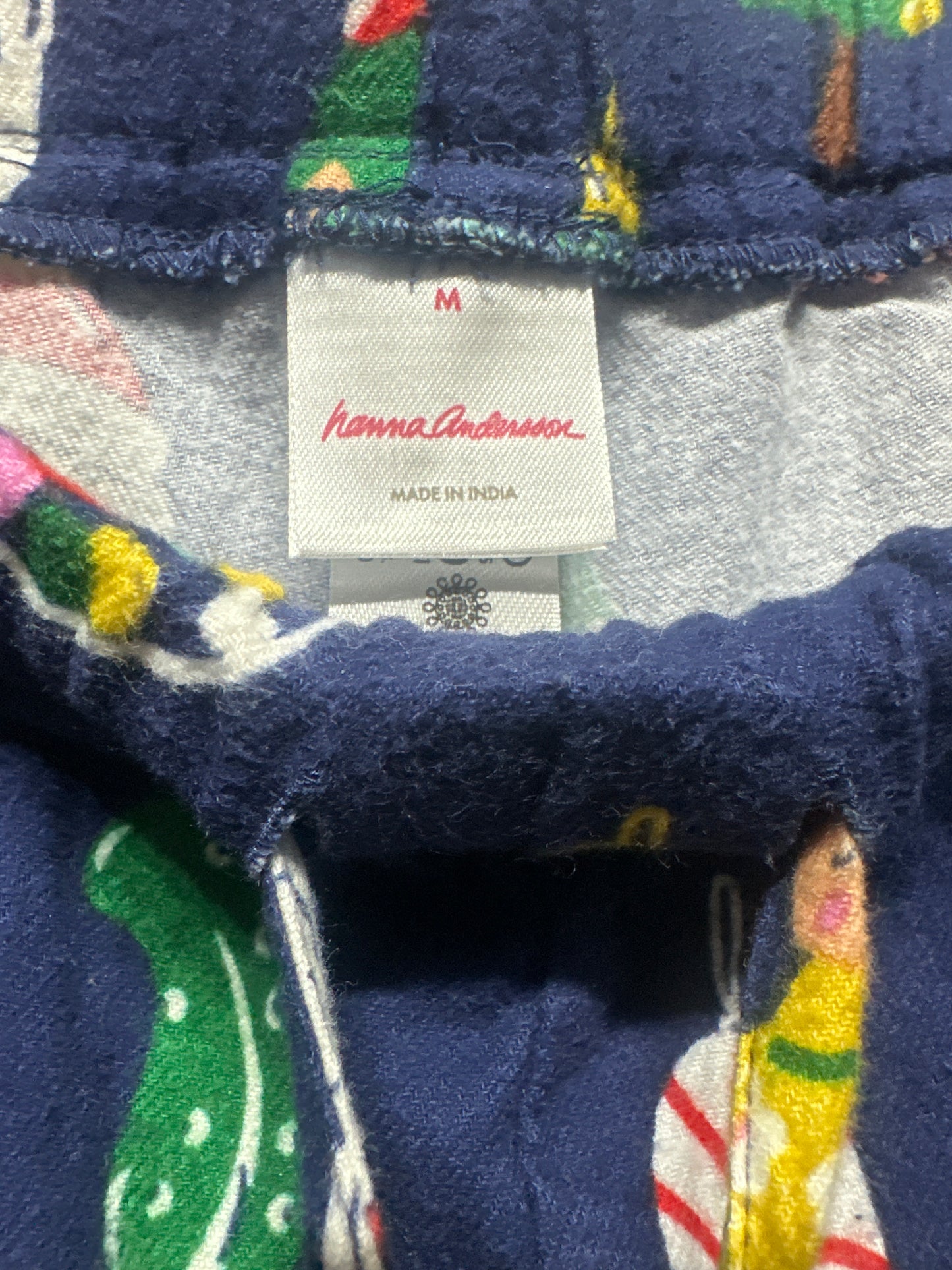 Hanna Andersson Holiday Flannel Pajama Pants Adult Medium VGUC