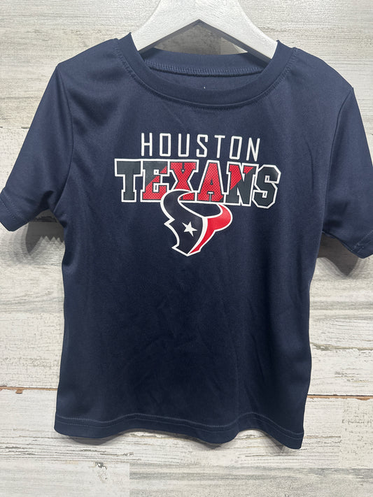 Size 4t NFL Apparel Houston Texans Football Navy Drifit Shirt - Very Good Used Condition