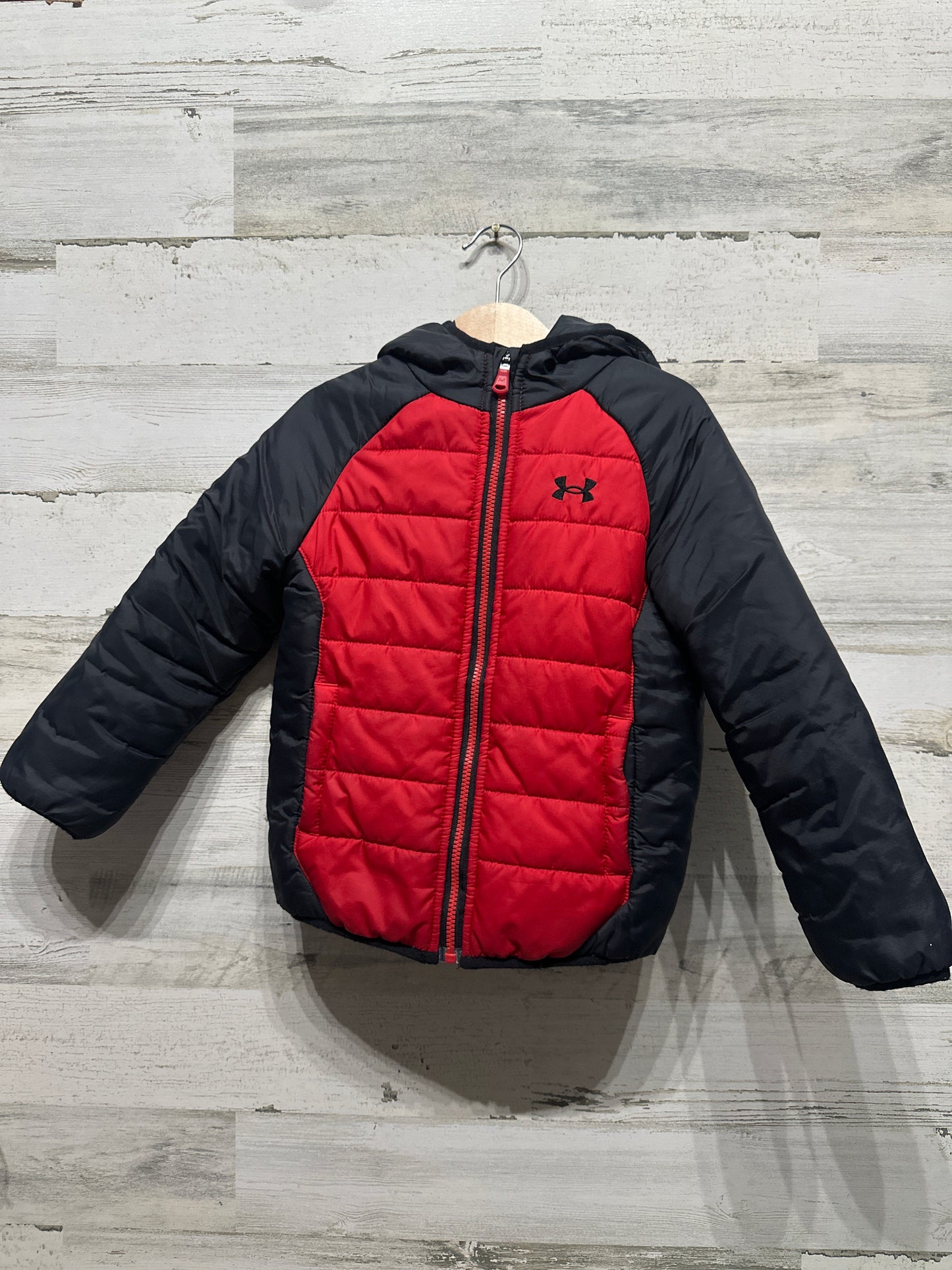Boys Size 4t Loose Under Armour Cold Gear Coat - Very Good Used Condition