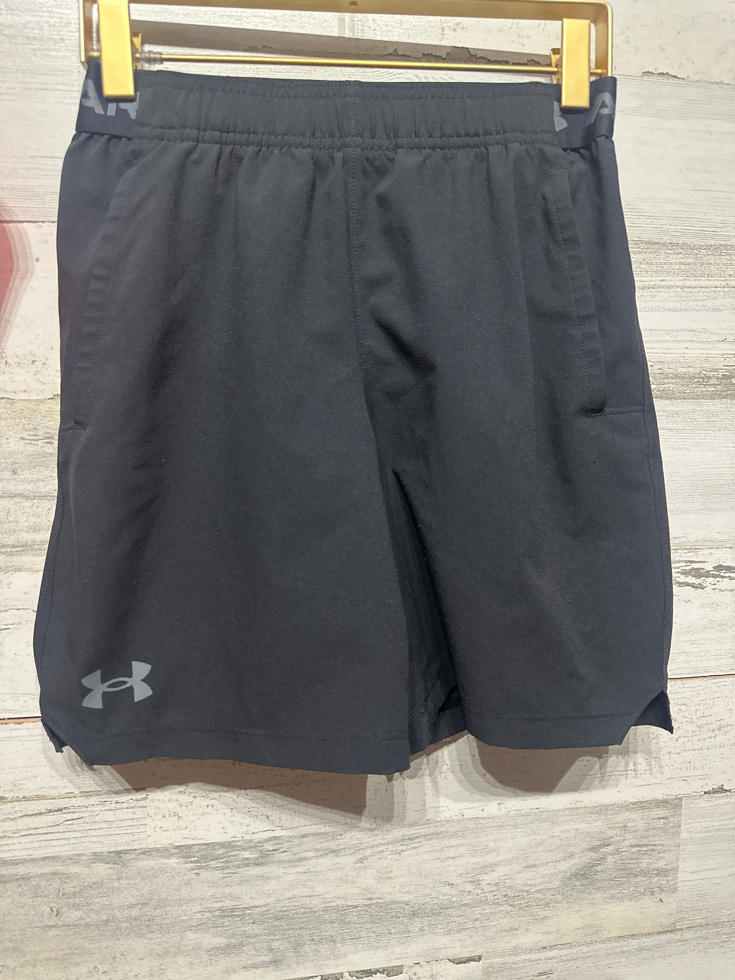 Size Youth Medium (10-12) Under Armour Shirt and Black Drifit Shorts - Very Good Used Condition