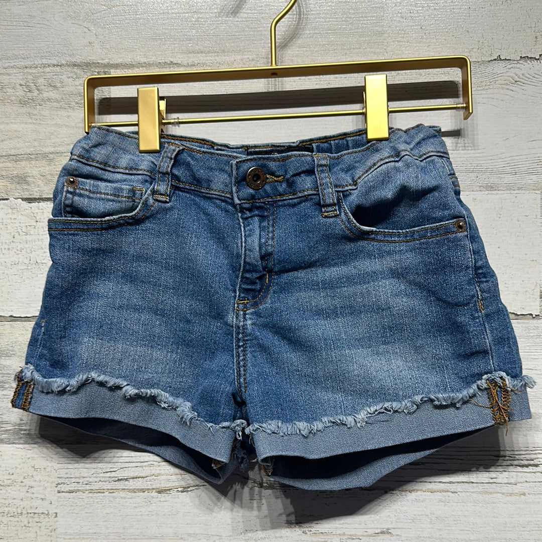 Girls Size 12 Lucky Denim Shorts with Adjustable Waist - Good Used Condition