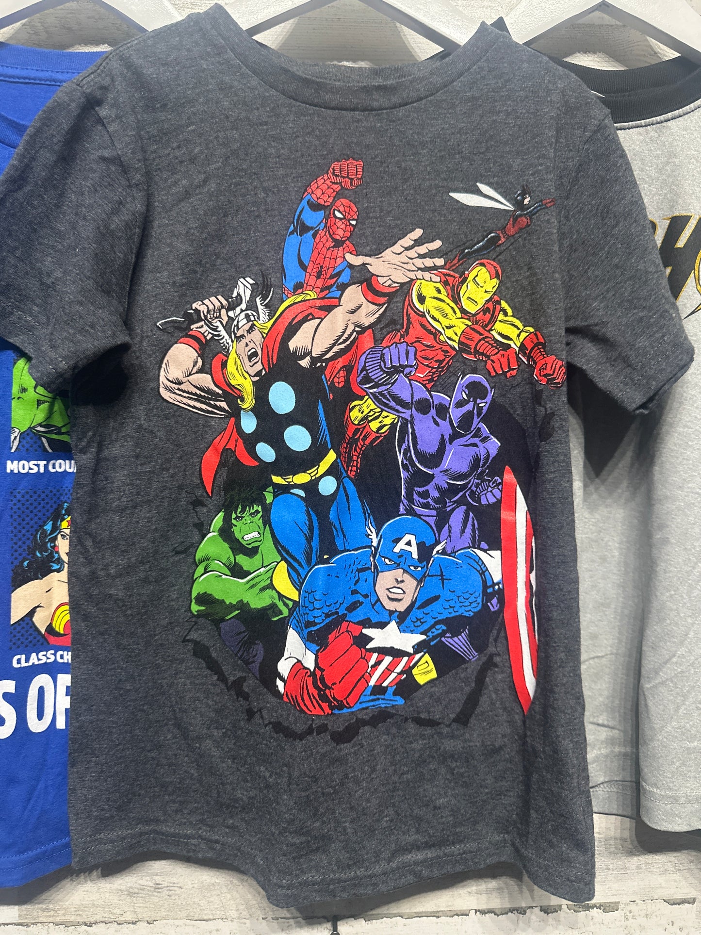 Size Small Super Hero T-Shirt Lot (3 pieces) - Very Good Used Condition