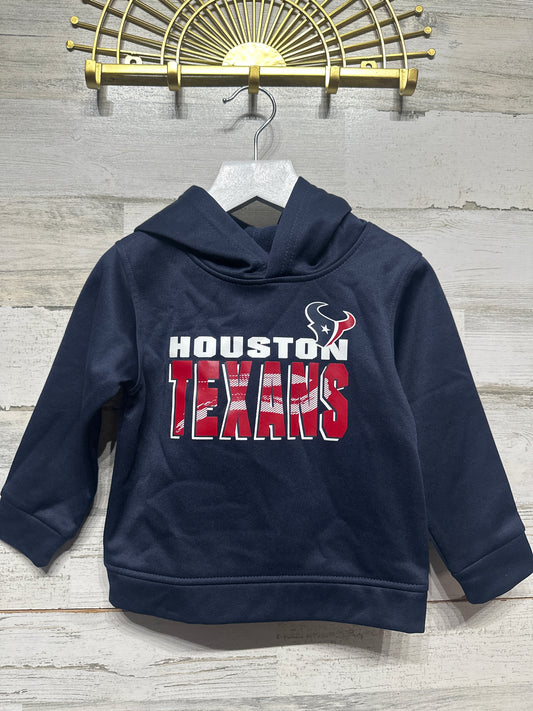 Size 2t NFL Team Apparel Kids Houston Texans Hoodie - Very Good Used Condition