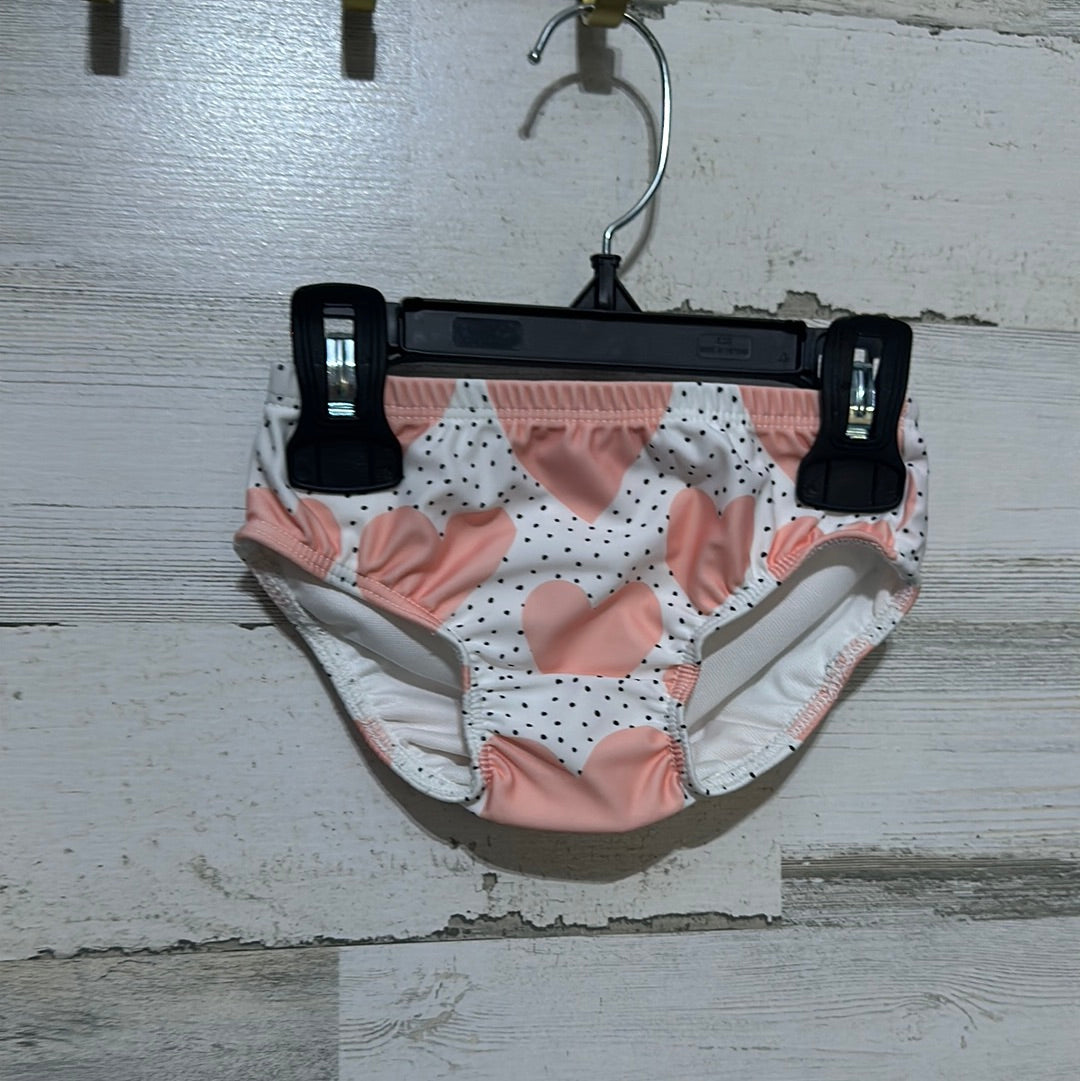 Girls Size 9m Isobella and Chloe two piece heart tutu swimsuit - new with tags