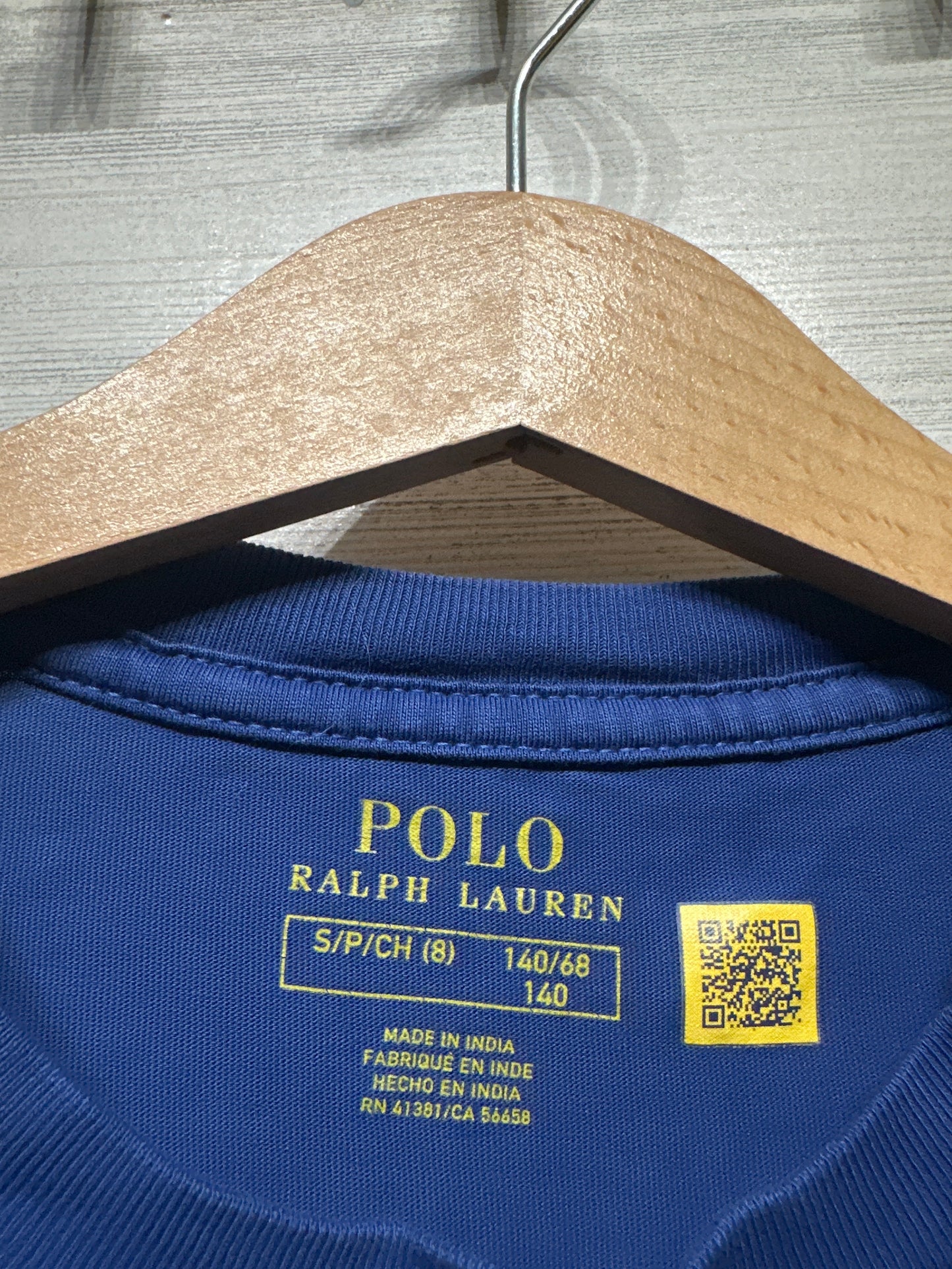 Polo Ralph Lauren Boys Size 8 Blue T-Shirt Play Condition*