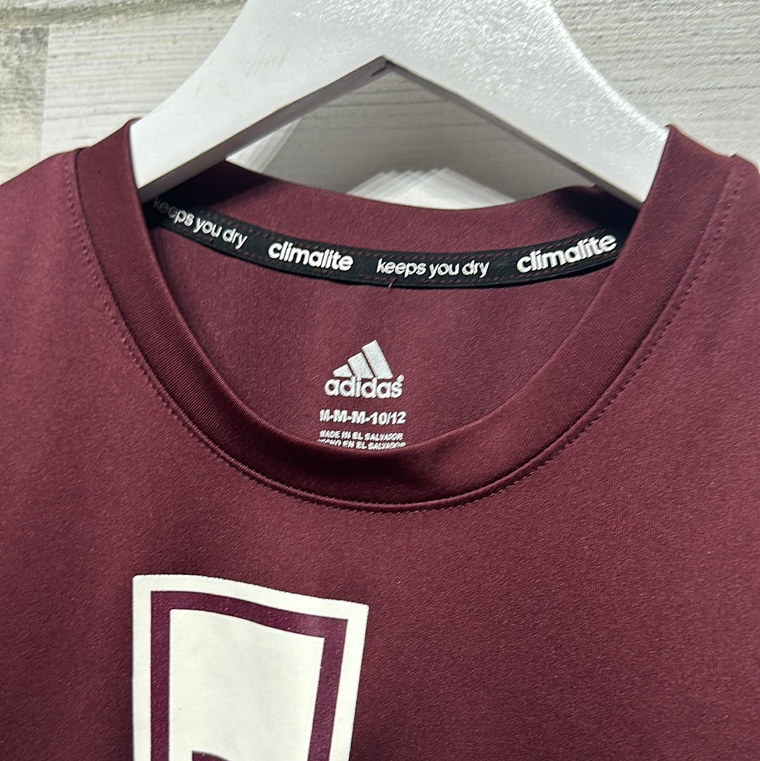Boys Size 10-12 Adidas Texas A&M University Drifit Material Shirt - Good Used Condition