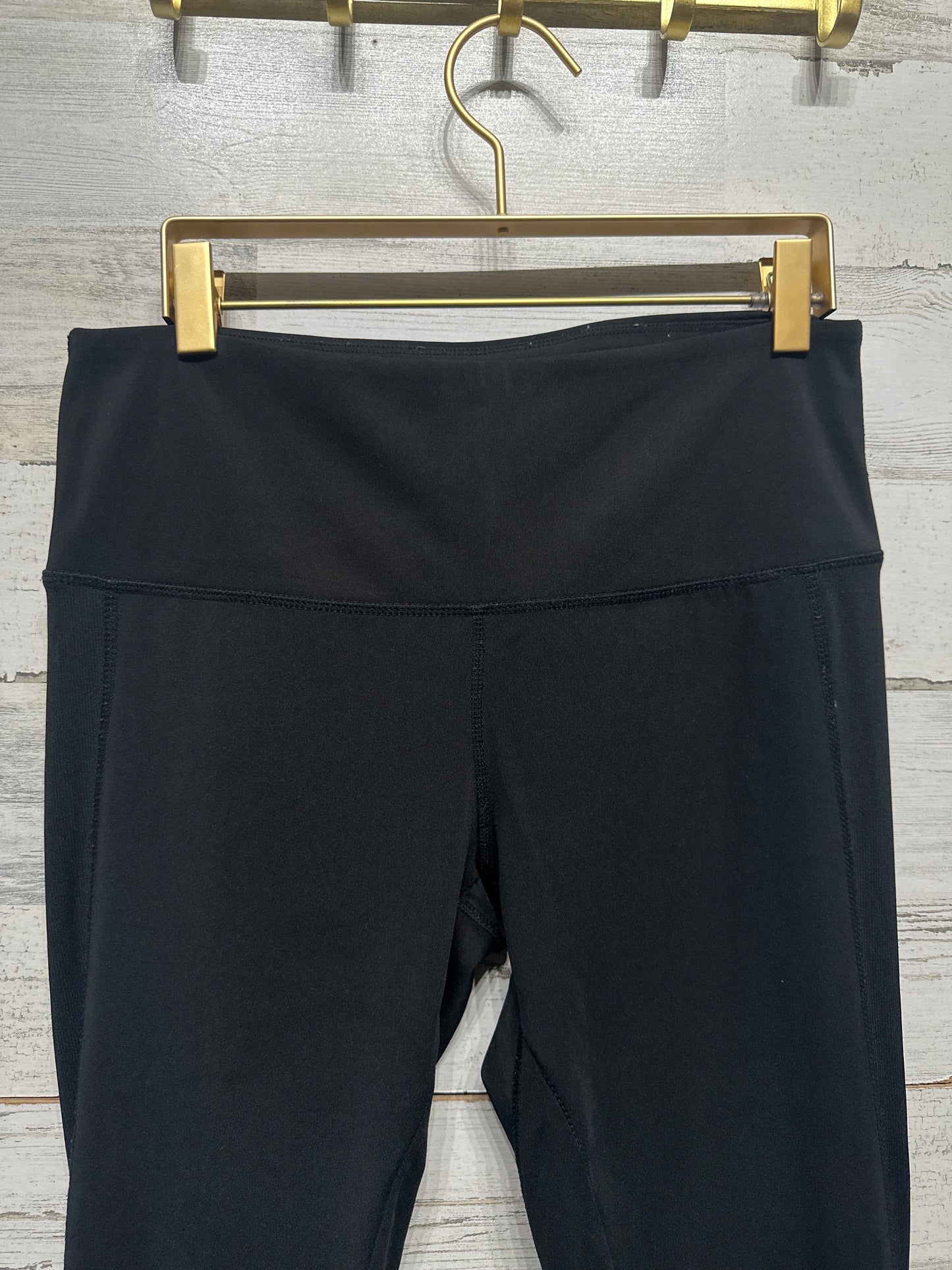 Women's Size Medium Tangerine Black Active Leggings - Very Good Used Condition
