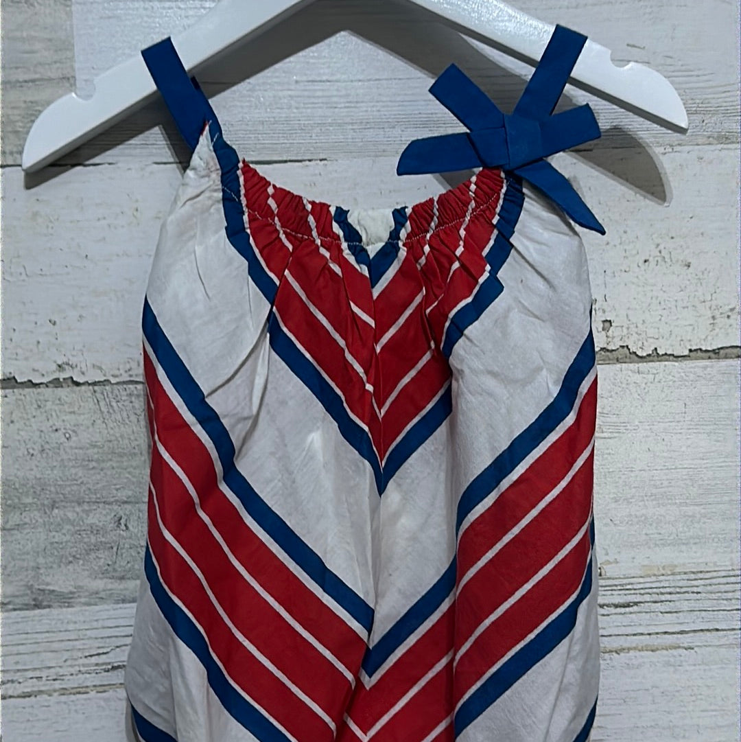 Girls Size 3-6m Pink Chicken Chevon Stripe Bubble - New With Tags